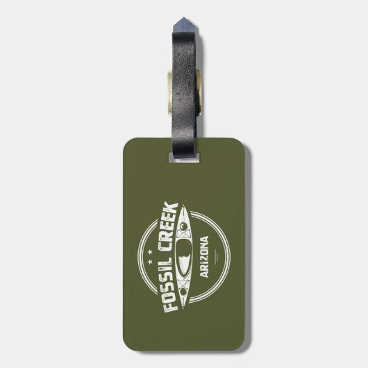 Fossil Creek Arizona Kayaking Gepäckanhänger (Rückseite vertikal)