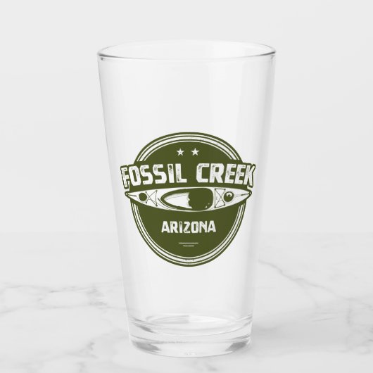 Fossil Creek Arizona Kayaking Glas (Vorderseite)