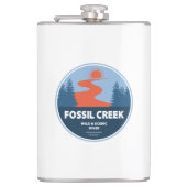 Fossil Creek Wild und Landschaftlicher Fluss Arizo Flachmann (Vorderseite)