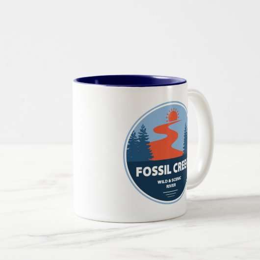 Fossil Creek Wild und Landschaftlicher Fluss Arizo Zweifarbige Tasse (VorderseiteRechts)