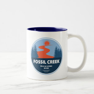 Fossil Creek Wild und Landschaftlicher Fluss Arizo Zweifarbige Tasse