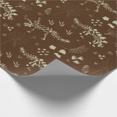 Fossil Digging Dinosaurier Brown und Beige Geschenkpapier (Ecke)