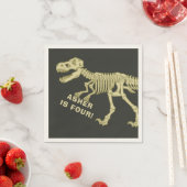 Fossil Dinosaur Geburtstagsparty Serviette (Beispiel)