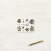 Fossil, Dinosaurier, Fossilien, Paläontologie, Geo Post-it Klebezettel (Auf Schreibtisch)