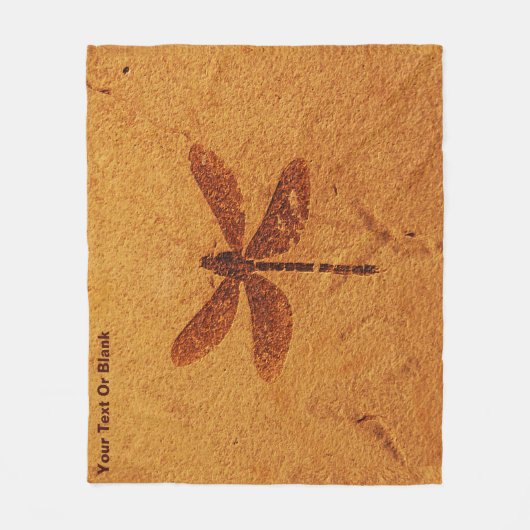 Fossil Dragonfly Fleecedecke (Vorderseite)