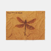 Fossil Dragonfly Fleecedecke (Vorderseite (Horizontal))
