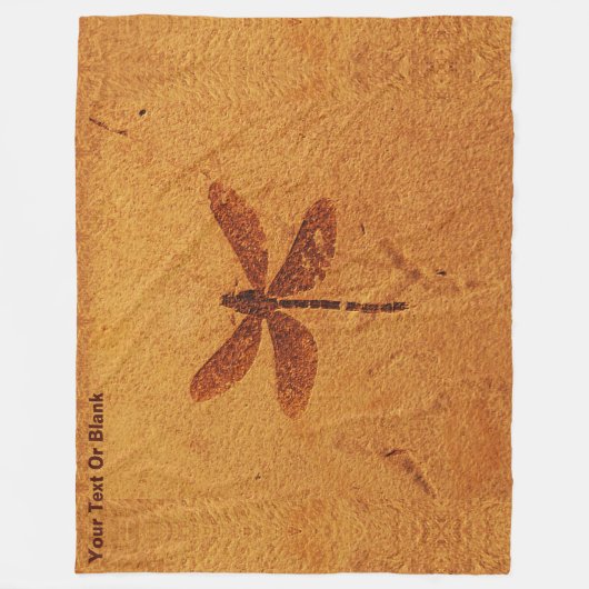 Fossil Dragonfly Fleecedecke (Vorderseite)