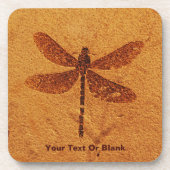 Fossil Dragonfly Getränkeuntersetzer (Vorderseite)
