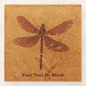Fossil Dragonfly Glasuntersetzer (Vorderseite)