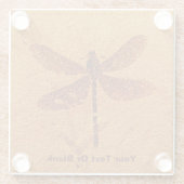Fossil Dragonfly Glasuntersetzer (Rückseite)