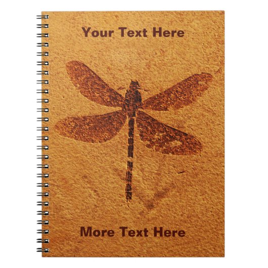 Fossil-Dragonfly-Notebook Notizblock (Vorderseite)