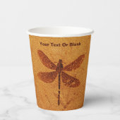 Fossil Dragonfly Pappbecher (Rückseite)