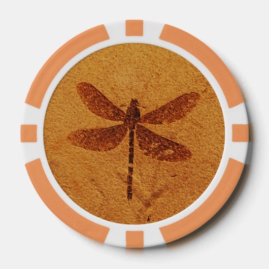 Fossil Dragonfly Pokerchips (Vorderseite)