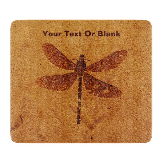 Fossil Dragonfly Schneidebrett (Vorderseite)