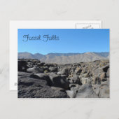 Fossil Falls, Kalifornien Postkarte (Vorne/Hinten)