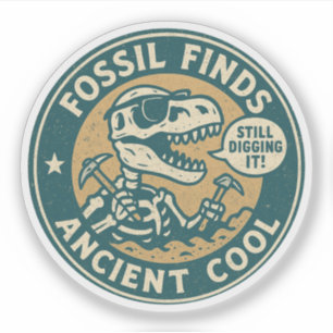 Fossil Finds Antike Coole T-Rex Archäologie Aufkleber