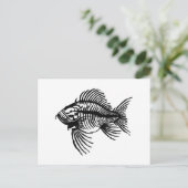 Fossil Fish Postkarte (Stehend Vorderseite)