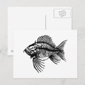 Fossil Fish Postkarte (Vorne/Hinten)
