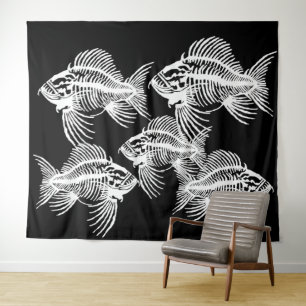 Fossil Fish Wandteppich