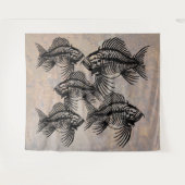 Fossil Fish Wandteppich (Vorderseite (Horizontal))