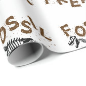 Fossil Freak Paleontology Dinosaurier Knochen Geschenkpapier (Rolleneckpunkt)