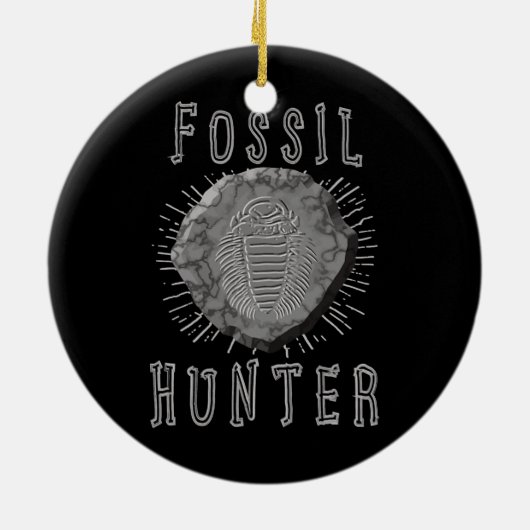 Fossil Hunter Fossil Jagdpaläontologe Keramik Ornament (Hinten)