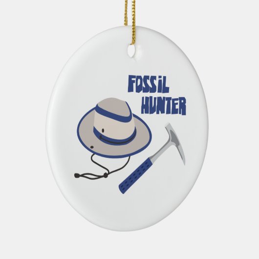 Fossil Hunter Keramik Ornament (Rechts)