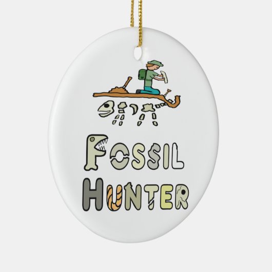 Fossil Hunter Keramik Ornament (Rechts)