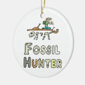 Fossil Hunter Keramik Ornament (Links)