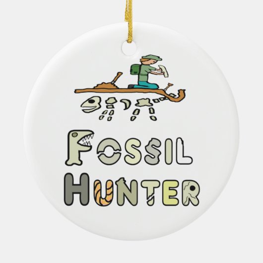 Fossil Hunter Keramik Ornament (Hinten)