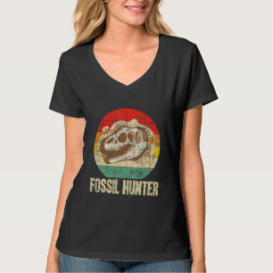 Fossil Hunter - Retro Paläontologe Paläontologie T-Shirt