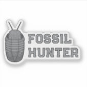 Fossil Hunter Trilobite Aufkleber (Vorderseite)