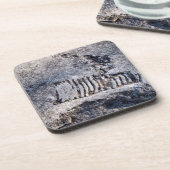 Fossil Nautiloid Cephalopod Ancient Sea Mollusk Getränkeuntersetzer (Linke Seite)