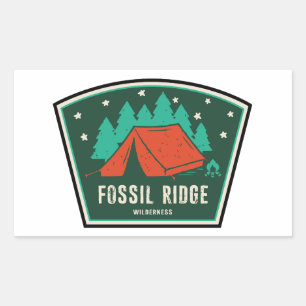 Fossil Ridge Wilderness Colorado Camping Rechteckiger Aufkleber