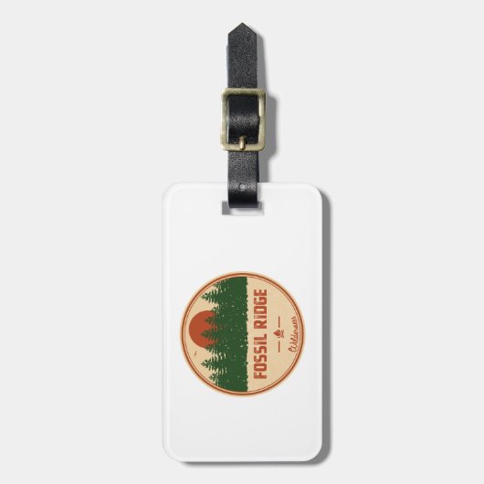 Fossil Ridge Wilderness Colorado Gepäckanhänger (Vorderseite vertikal)