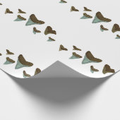 Fossil Shark Teeth Geschenkpapier (Ecke)