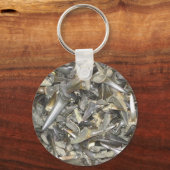 Fossil shark teeth pattern schlüsselanhänger (Vorderseite)