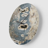 Fossil Wood Große Wanduhr (Winkel)