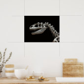 Fossile Allosaurus Kopf und Hals Poster (Küche)