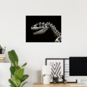 Fossile Allosaurus Kopf und Hals Poster (Heimbüro)