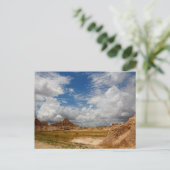 Fossile Ausstellungsfläche, Badlands Nationalpark, Postkarte (Stehend Vorderseite)