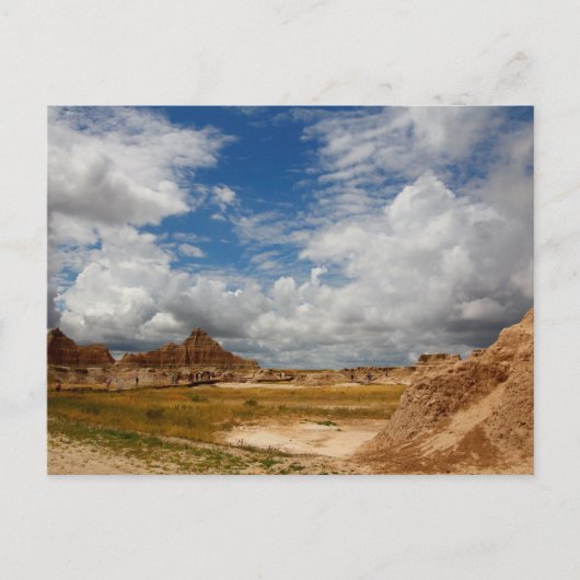Fossile Ausstellungsfläche, Badlands Nationalpark, Postkarte (Vorderseite)