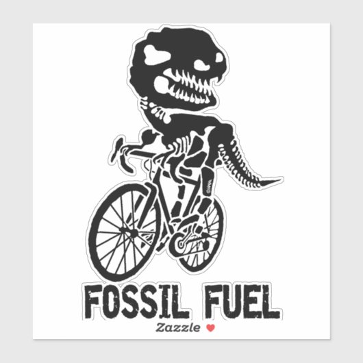 Fossile Brennstoffe Aufkleber (Blatt)