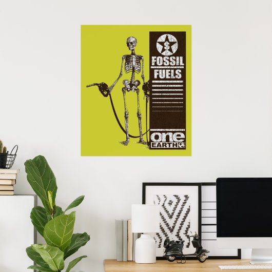 Fossile Brennstoffe Poster (Heimbüro)