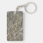 Fossile Hash Print Acrylketten Schlüsselanhänger (Rückseite)