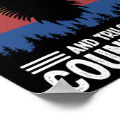 Fossile Jagd-Jäger Poster (Ecke)