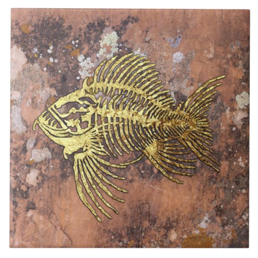 Fossile Keramik Tile Fliese (Vorderseite)