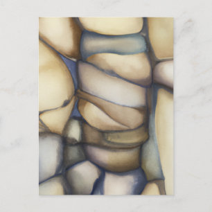 Fossile Kunst - Cooles Rock Muster Postkarte