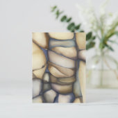Fossile Kunst - Cooles Rock Muster Postkarte (Stehend Vorderseite)