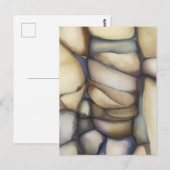 Fossile Kunst - Cooles Rock Muster Postkarte (Vorne/Hinten)
